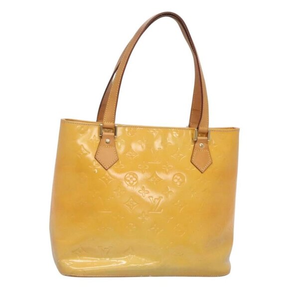 LOUIS VUITTON Monogram Vernis Houston Hand Bag Gris - Picture 1 of 16
